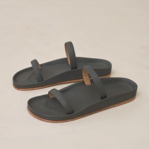 Lauren Manoogian Line Sandal 36/6 Charcoal NIB
